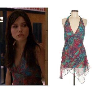 ASO BROOKE DAVIS ONE TREE HILL Silk Halter Top RARE